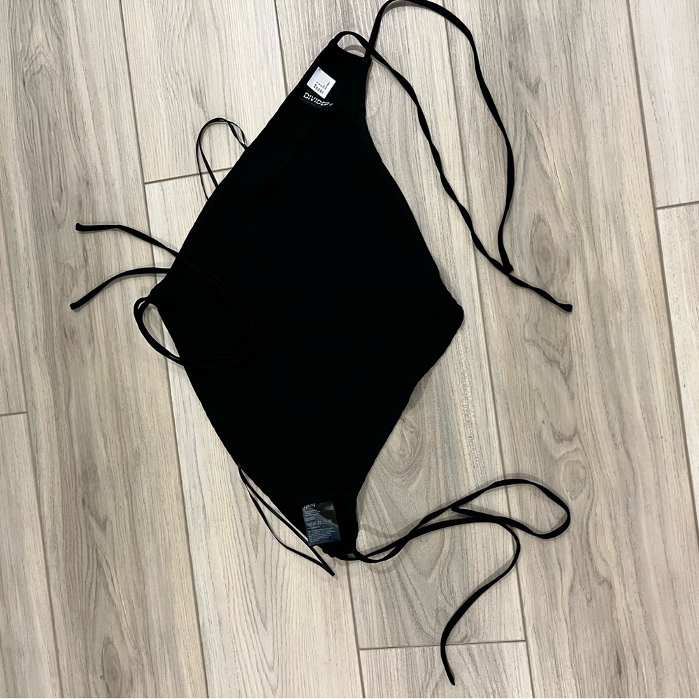 H&M Black Halter Top